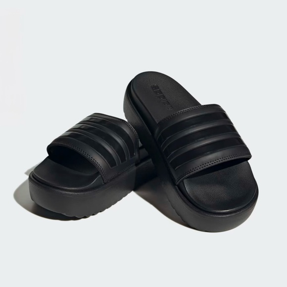 Adidas Adilette Platform Slides NWOT - Picture 2 of 8